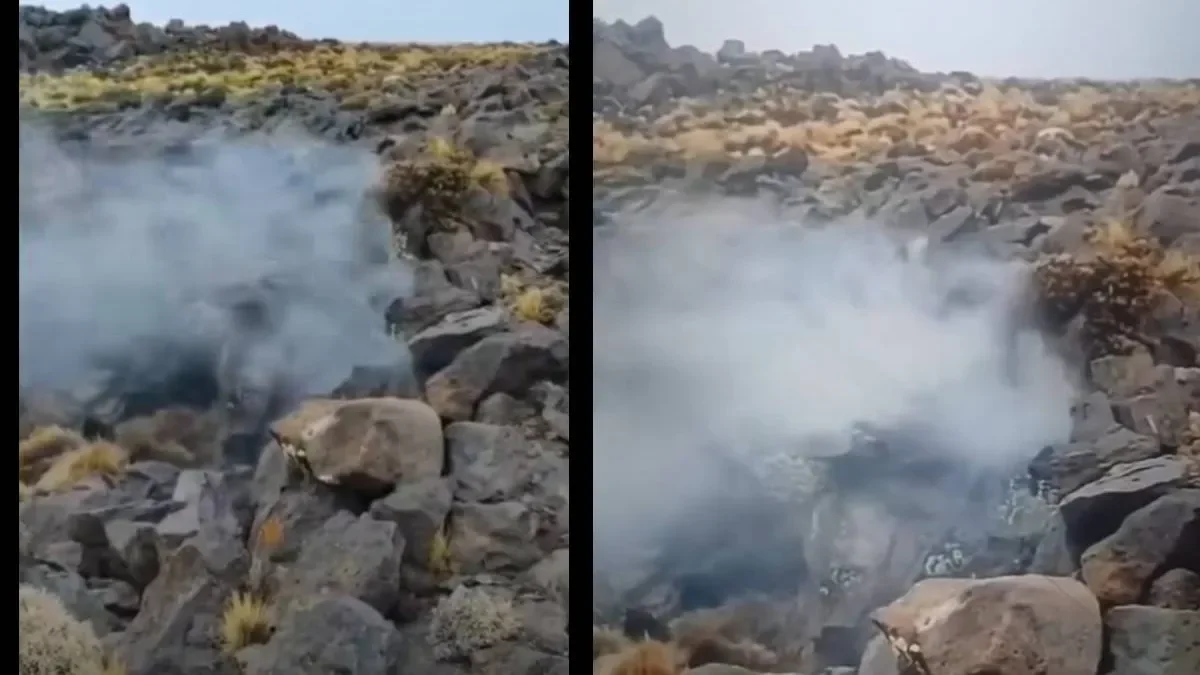 Auca Mahuida emite vapor: posible conexión con Vaca Muerta en Neuquén