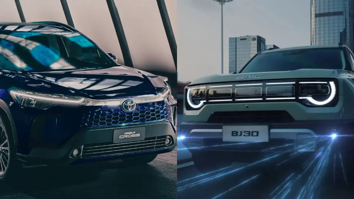 Comparativa de SUV híbridos: BAIC BJ30 frente a Toyota Corolla Cross