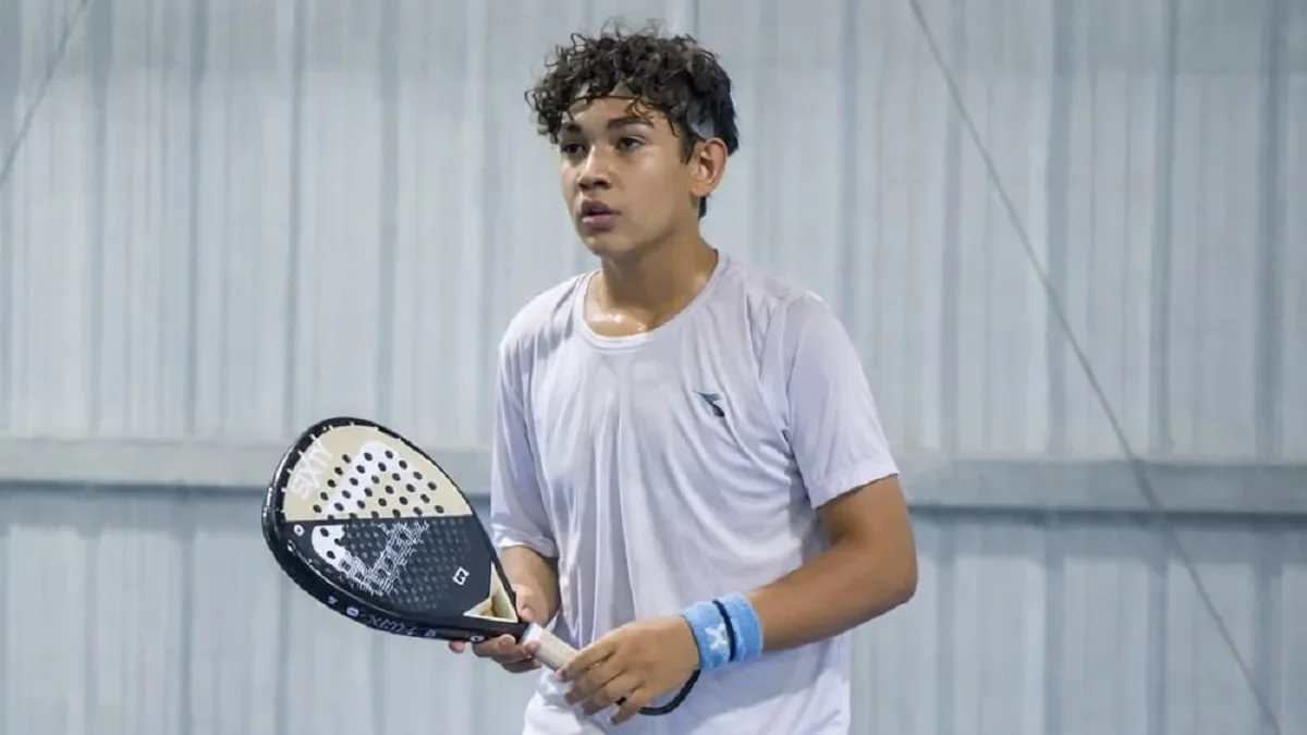 Joven neuquino de 12 años se prepara para brillar en el circuito internacional de pádel