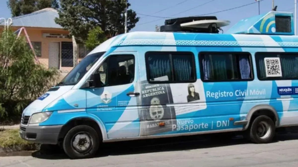 Registro Civil Móvil llega a Neuquén: simplificación en trámites de DNI y pasaporte