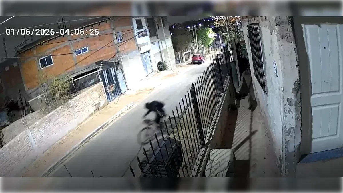 Roban bicicleta en plena madrugada: el suceso fue captado por cámaras de seguridad