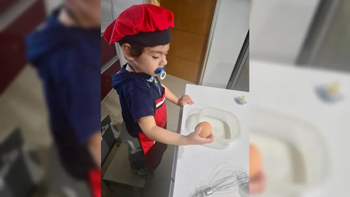 Thiago, el pequeño chef que conquista la cocina sin pantallas ni distracciones